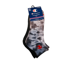 Champion Socks 3 Pairs Double Dry Grey Black NWT