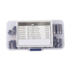 50 Stück Innengewinde Selbstschneidende Gewindeeinsätze Reparaturwerkzeuge MER