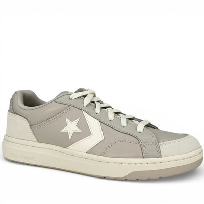 New CONVERSE Pro Blaze Leather Sneakers Mens-11.5 Womens-13 Gray White A09851C