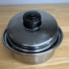 SaladMaster 1 Qt Sauce Pan W/ Vapo Lid 18-8 Tri-Clad Stainless Steel USA READ!