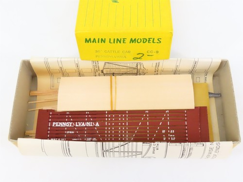 Kit de modelos de línea principal escala HO CC-6 PRR Pennsylvania 36' coche de ganado #17531 | Condition: Used