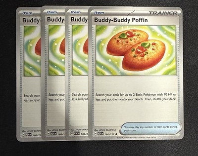 [4x Playset] Buddy-Buddy Poffin - ME: Ascended Heroes (ASC) 184/217 NM