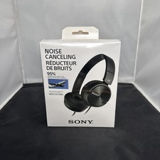 Sony Noise Cancelling Wired Headband Headphones Black MDR-ZX110NC