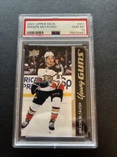 2021 Upper Deck Mason McTavish Young Guns RC #451 PSA 10 Gem Mint