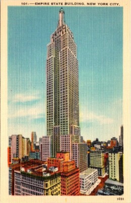 Vintage Postcard View of the Empire State Building New York NY c