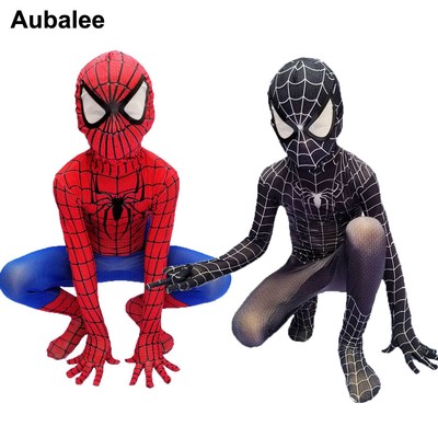 Kids Red Black Spiderman 3d Print Costume Boys Movie Quality