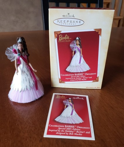 2005 Hallmark Keepsake African American Celebration Barbie Ornament with Card - Picture 3 of 8
