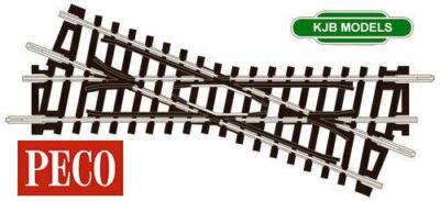Peco ST-51 Kreuzung, links, 22,5° Insulfrog - GLEIS Code 80 Spur N Gleis
