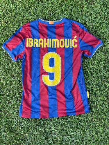 Zlatan Ibrahimovic Barcelona 2009-10 Original Jersey Shirt Football Jersey-