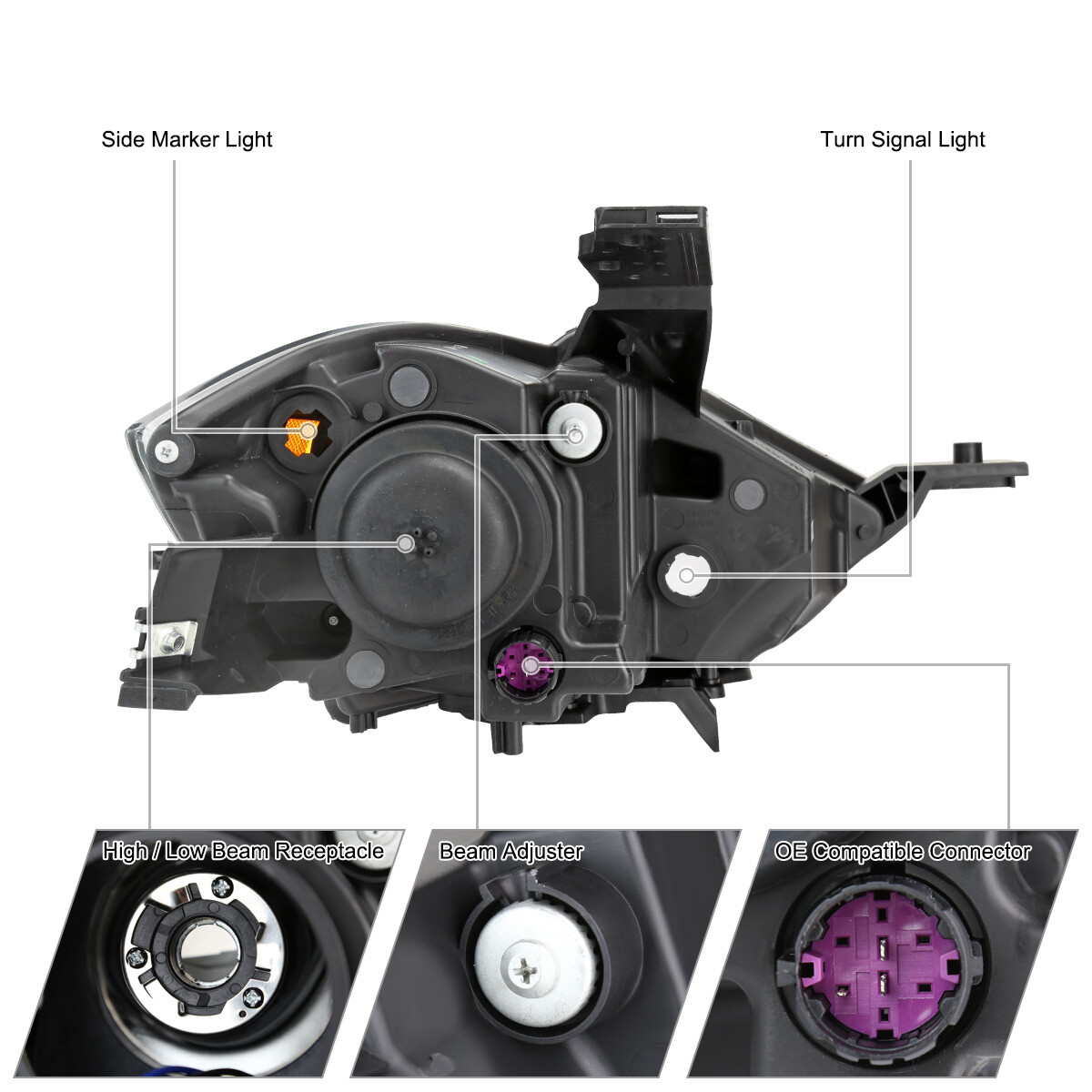 TRQ Radiator Cooling Fan Assembly Compatible With 2013-2016 Dodge Dart & 2014-2018 Jeep Cherokee - Direct Fit Replacement