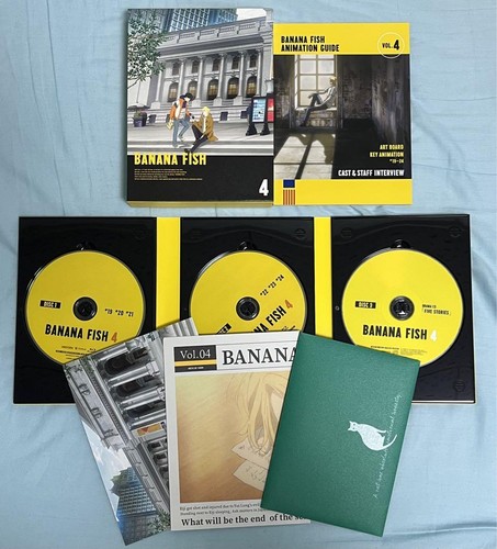 BANANA FISH Blu-ray Disc BOX Limited 4 Box set with Storage box Anime Used - Picture 5 of 8