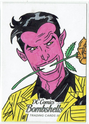 DC Bombshells Series 3 Sketch Card Artist Ibrahim Ozkan Artist Proof (h)