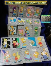 1990 TOPPS Simpsons TV Show Trading Card Stickers You Pick-1