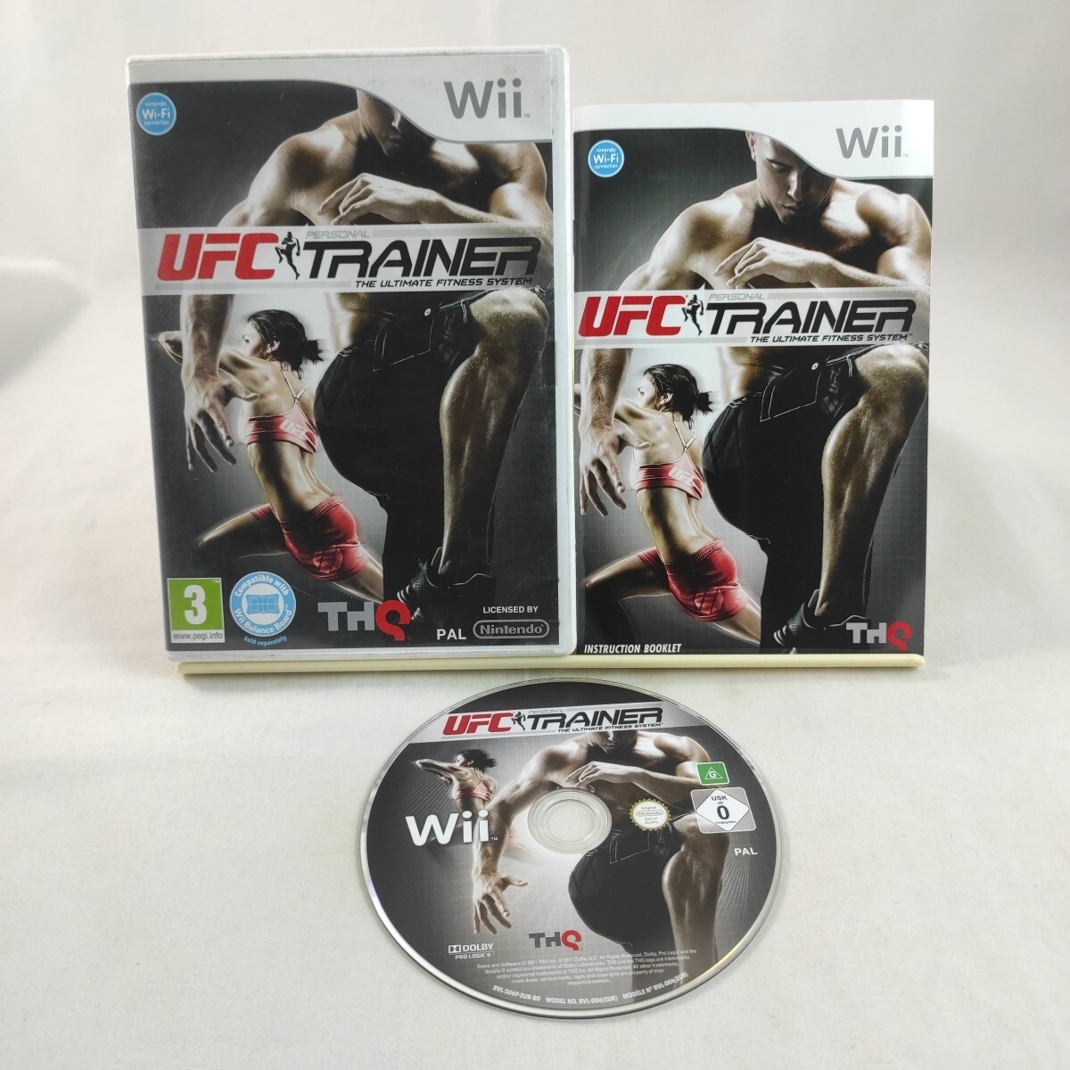 UFC PERSONAL TRAINER THE ULTIMATE FITNESS SYSTEM Nintendo Wii Game with manual