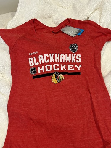 NEU Chicago Blackhawks Shirt Damen XL Reebok NHL Hockey Neu mit Etikett - Bild 3 von 3