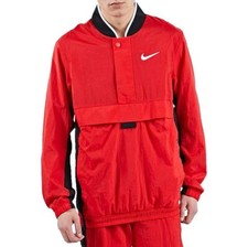 Nike Mens Basketball Jacket Small, University Red/Black  100