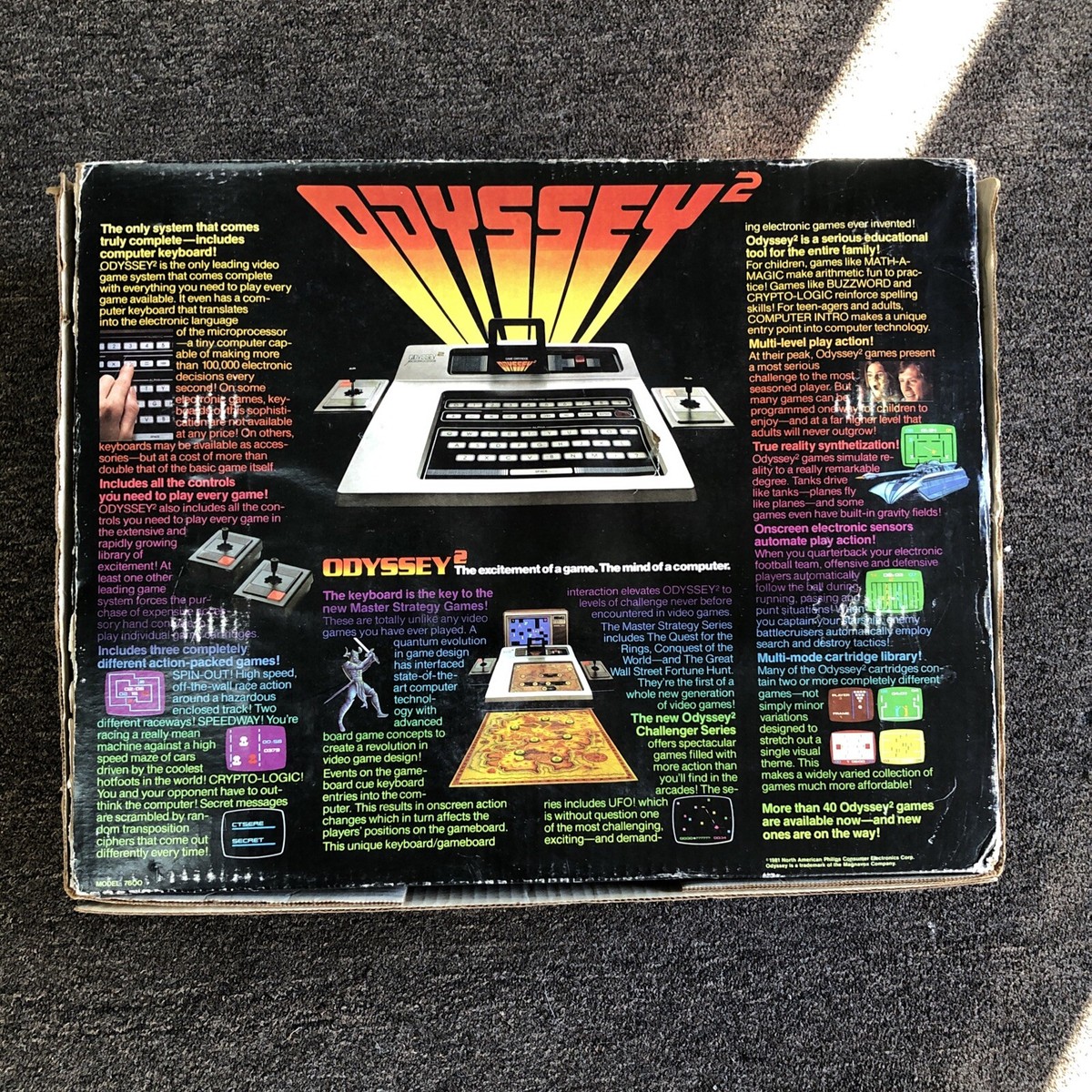Vintage Magnavox Odyssey 2 Console in Box COMPLETE Tested