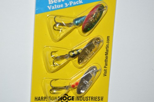 panther martin trout bass spinners value 3-pack size 4 best 1/8oz assortment - Picture 2 of 3