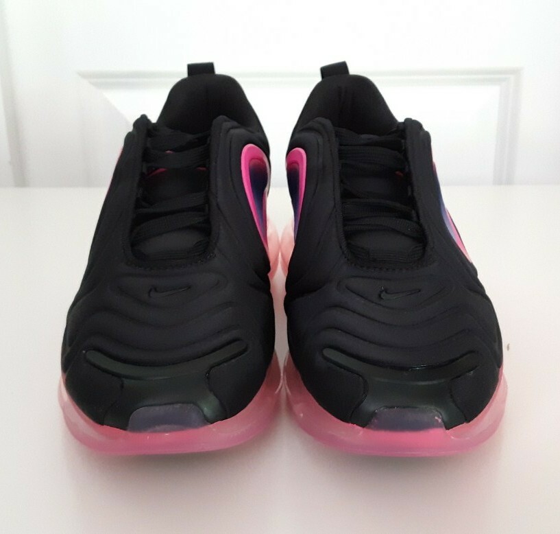 Nike Air Max 720 GS Black Laser Pink Running Shoes Sneakers  display picture 2