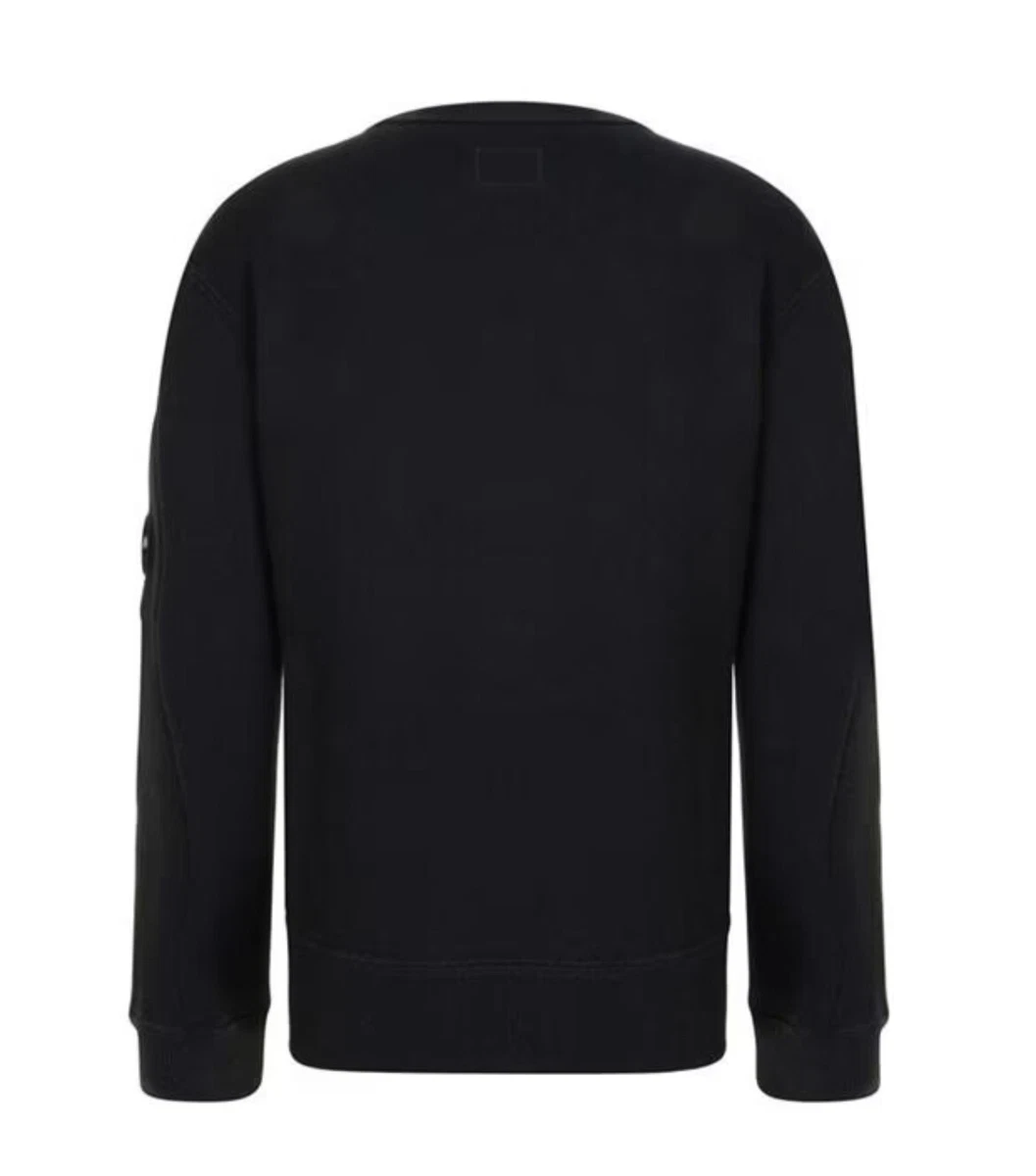 Cp company lens sweatshirt black hotsell