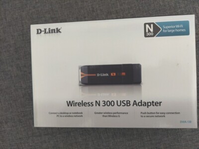 D-Link Wireless N 300 USB Adapter Model DWA-130
