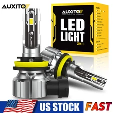 AUXITO H11 LED Headlight Kit Low Beam Bulbs Super Bright 6500K White 40000LM