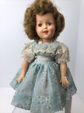 12 Vintage Ideal Shirley Temple Doll Vinyl 1960 s Original Floral Blue Dress SF