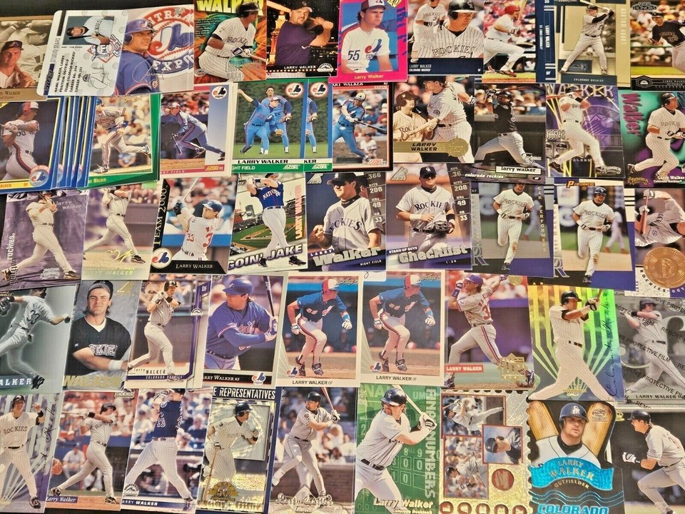 LARRY WALKER YOU PICK SEE SCANS OF EVERY CARD RC, INSERTS  HIGH GRADE CARDS