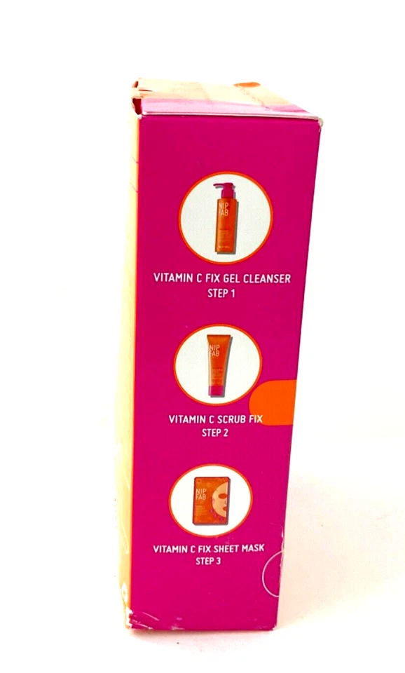 Nip+Fab Give The Glow Kit Vitamin C Fix gel limpiador, exfoliante y máscara de láminas Foto 3 de 3