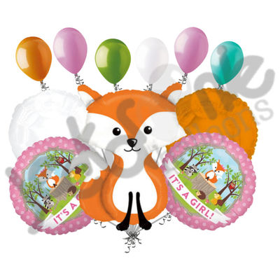 Betallic Foil Balloon 35174P Woodland Fox 36 Multicolor