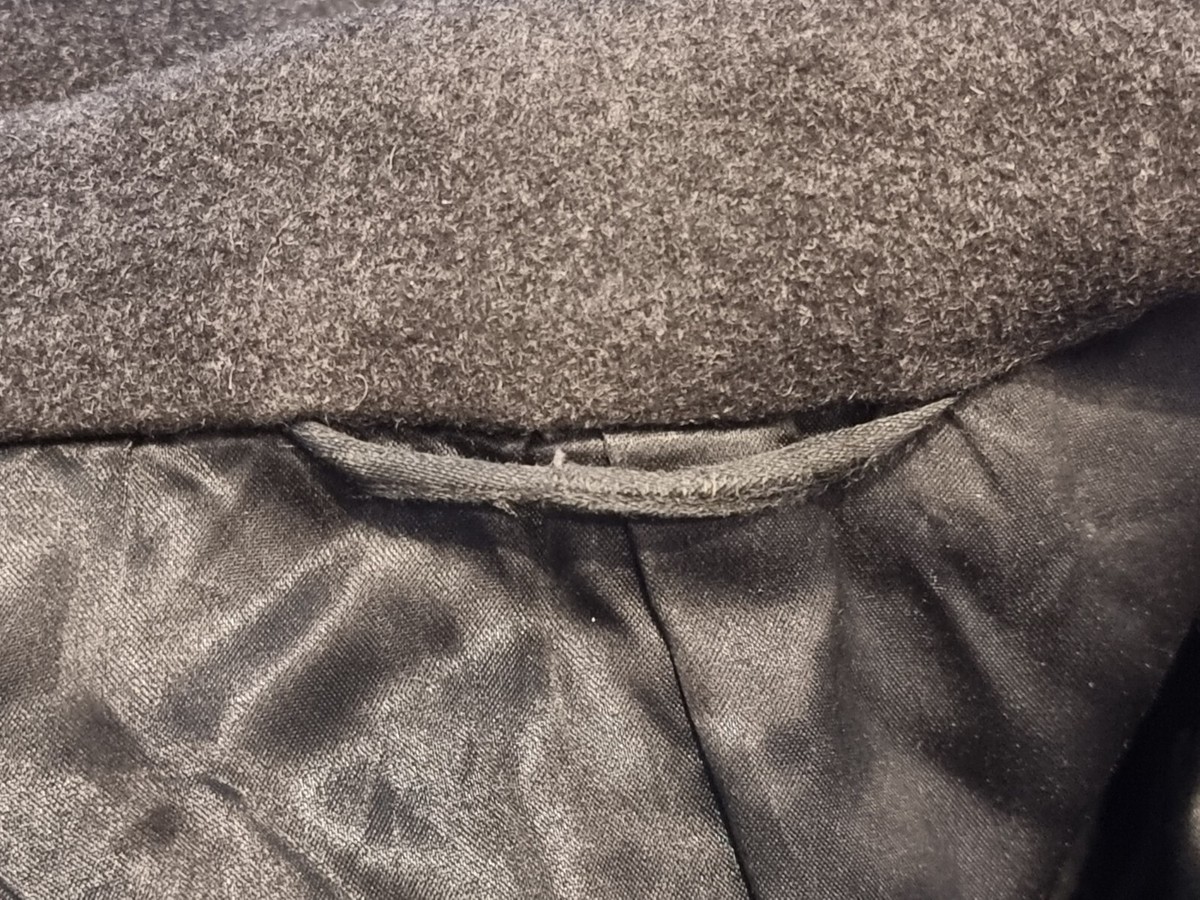 Men's Crombie Coat. Grey. Burton Tailored. Cloth from Aberdeen