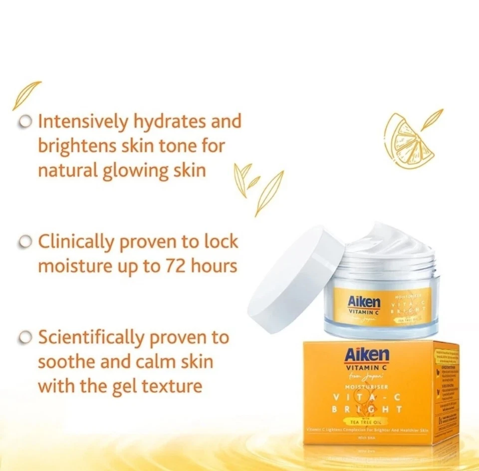 Aiken Vita-C Bright Moisturiser, a skincare product 40g from Japan - Image 4 of 4