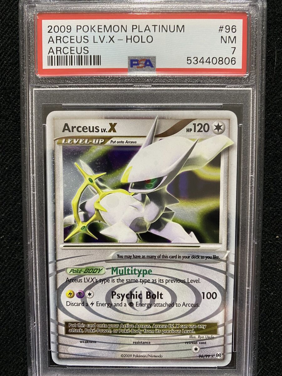 Arceus Lv.X ULTRA RARE 96/99 Platinum Arceus Pokemon NM HOLO 2009