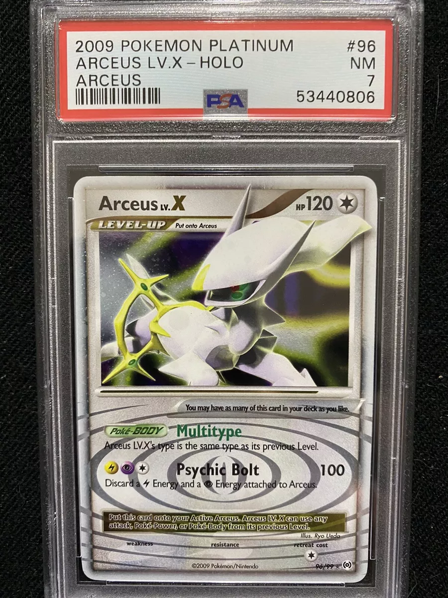 2009 Pokemon Platinum Arceus Arceus Lv. X Holo 96/99 PSA 7 NM