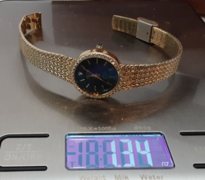 Montre Bracelet Femme Halsted Goldtone à Quartz - Cadre Blanc, Boîtier Acier Doré - Occasion