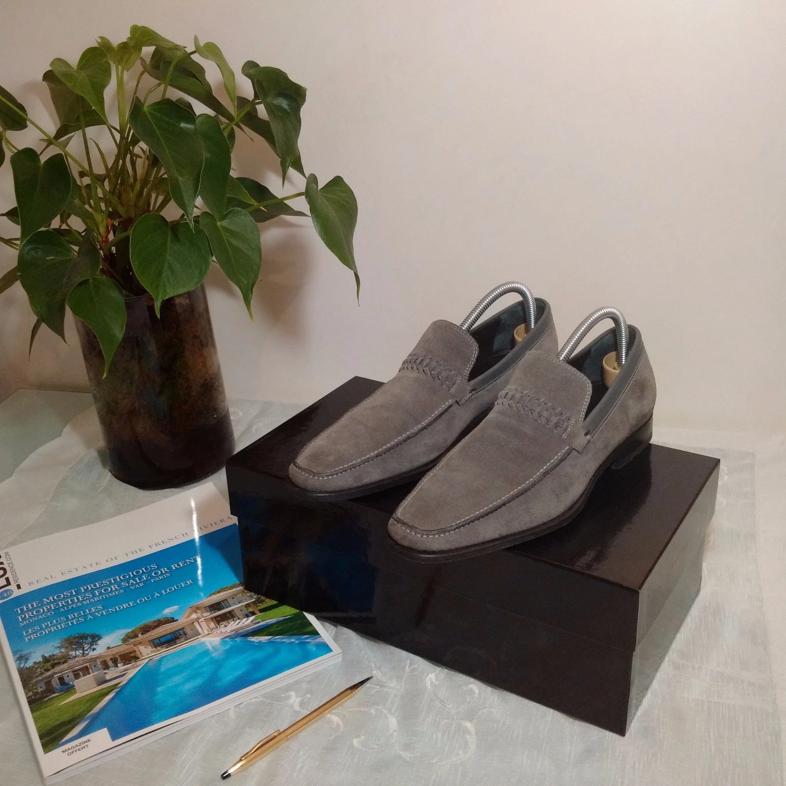 Chaussures grises/ Gray Shoes Christian Dior, 39.5  40,  Parfait état 
