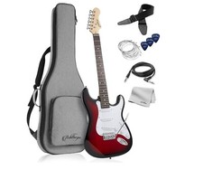 39    Full Size Electric Guitar Beginner Kit w/ Gig Bag, Tremolo