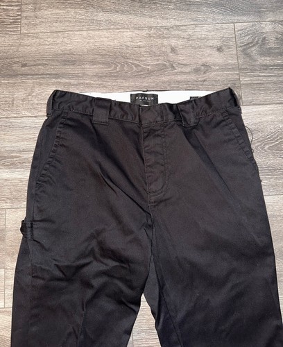 PacSun Straight Cargo Carpenter Work Pants Black  - Mens 30 - Bild 3 von 9