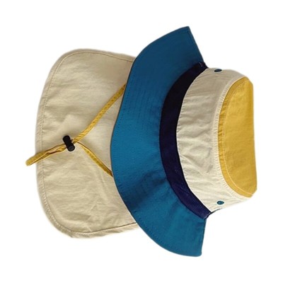 Children Hot Day Spring Bucket Hat Quick Drying Fisherman Hat Neck Protected Hat