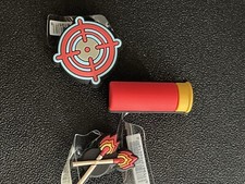 Target, Bullet, Matches 3 Pc Charms For Crocs