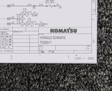 Komatsu Forklift FG30SG-11 Hydraulic Schematic Manual Diagram