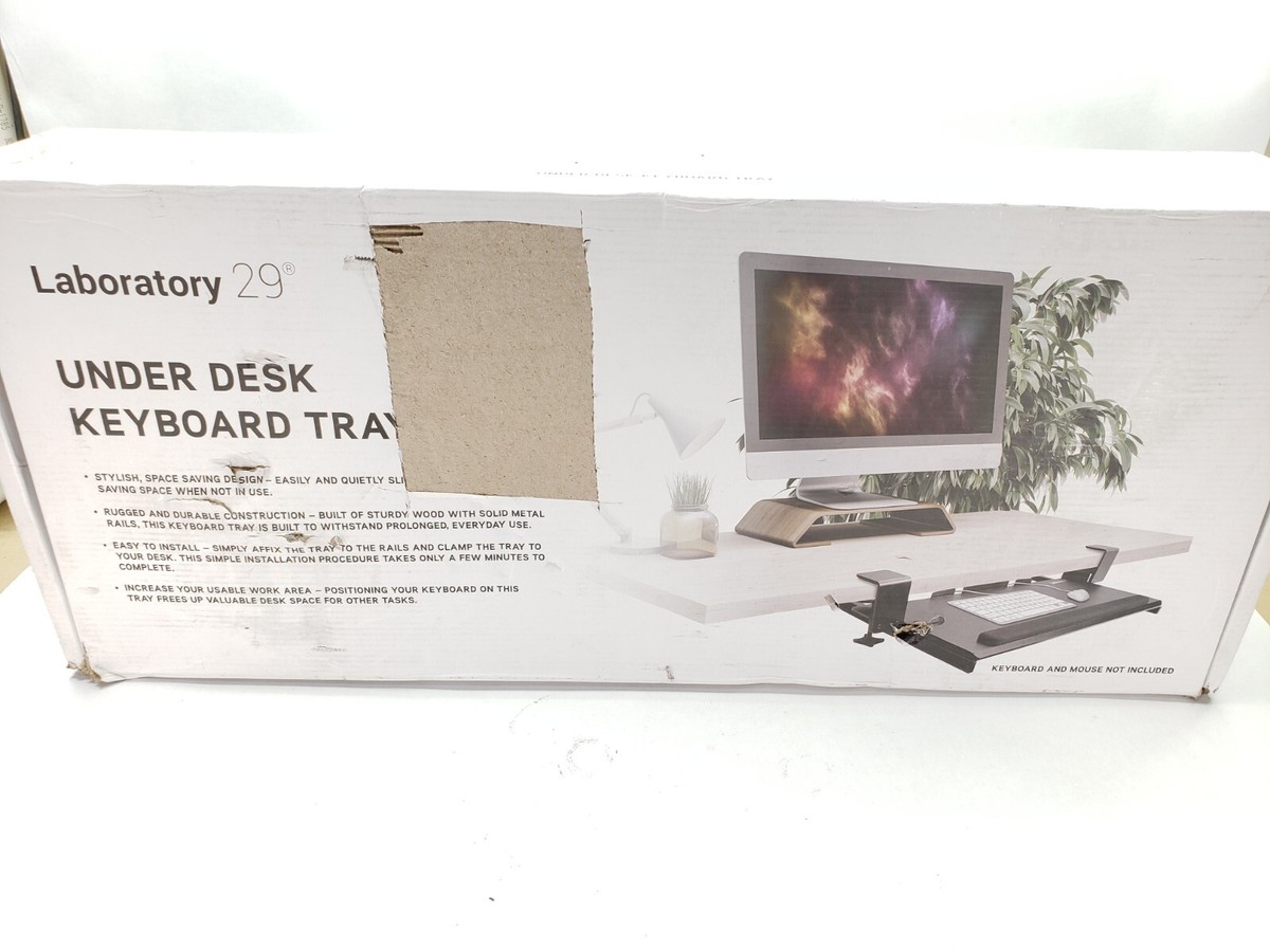 Clamp on Keyboard Tray Keyboard Tray Under Desk Adjustable 