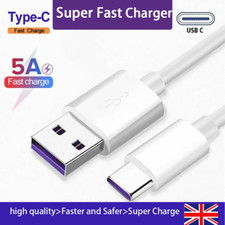 Genuine 5A Type C USB Fast Charging Charger Data Cable For Huawei P20 P30 Pro
