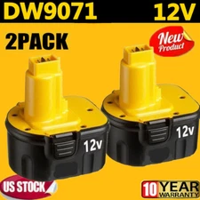 2 Pack 12 Volt Replace For DEWALT DC9071 12V Battery DW9071 DW9072 DC9740 DW940