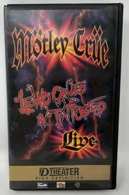 Motley Crue  Lewd Crued & Tattooed Live DVHS HD D-VHS Movie Vince Neil D Theater