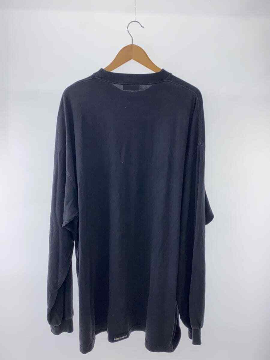 BALENCIAGA long sleeve mock neck oversize TShirt cotton gray BALENCIAGA long sleeve mock neck oversize TShirt cotton gray