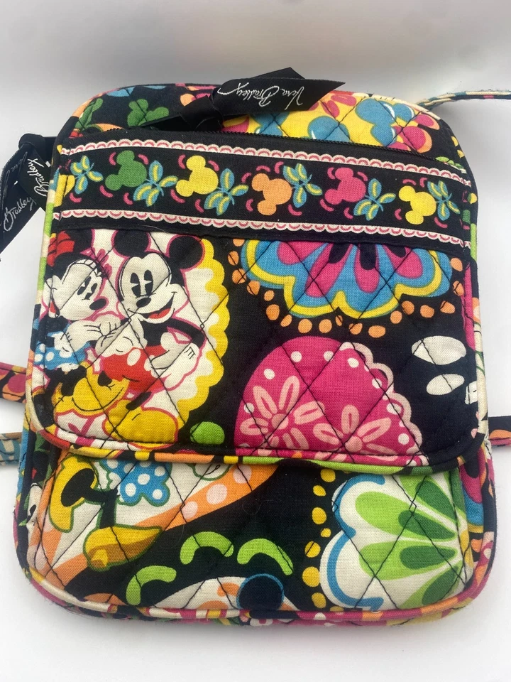 🌸 Bandolera Vera Bradley × Disney “Mickey Mouse Paisley” - Patrón retirado NUEVO SIN ETIQUETAS Foto 2 de 4