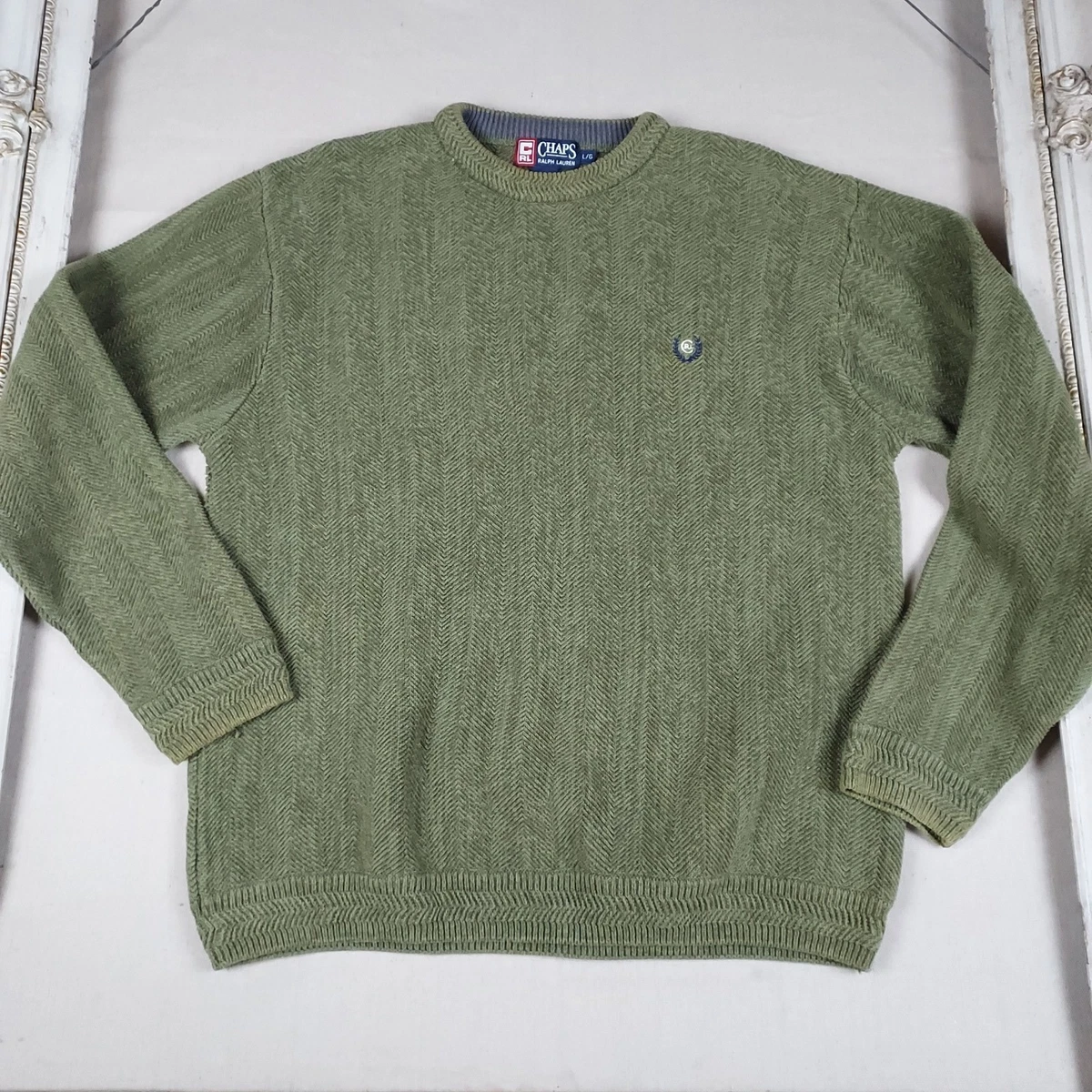 Chaps Green Sweaters for Men for sale - eBay