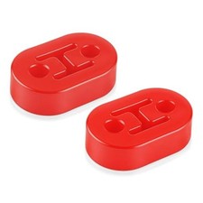 Rubber Exhaust Hanger, Muffler Exhaust System, Heavy Insulator 2PCS-Red