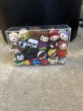 Disney Tsum Tsum Lot of 24 Star Wars Marvel Etc.  With Tags In Case